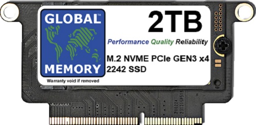 2TB M.2 PCIe Gen3 x4 NVMe SSD FOR MACBOOK PRO RETINA NON TOUCH BAR A1708 (LATE 2016 - MID 2017) - Click Image to Close